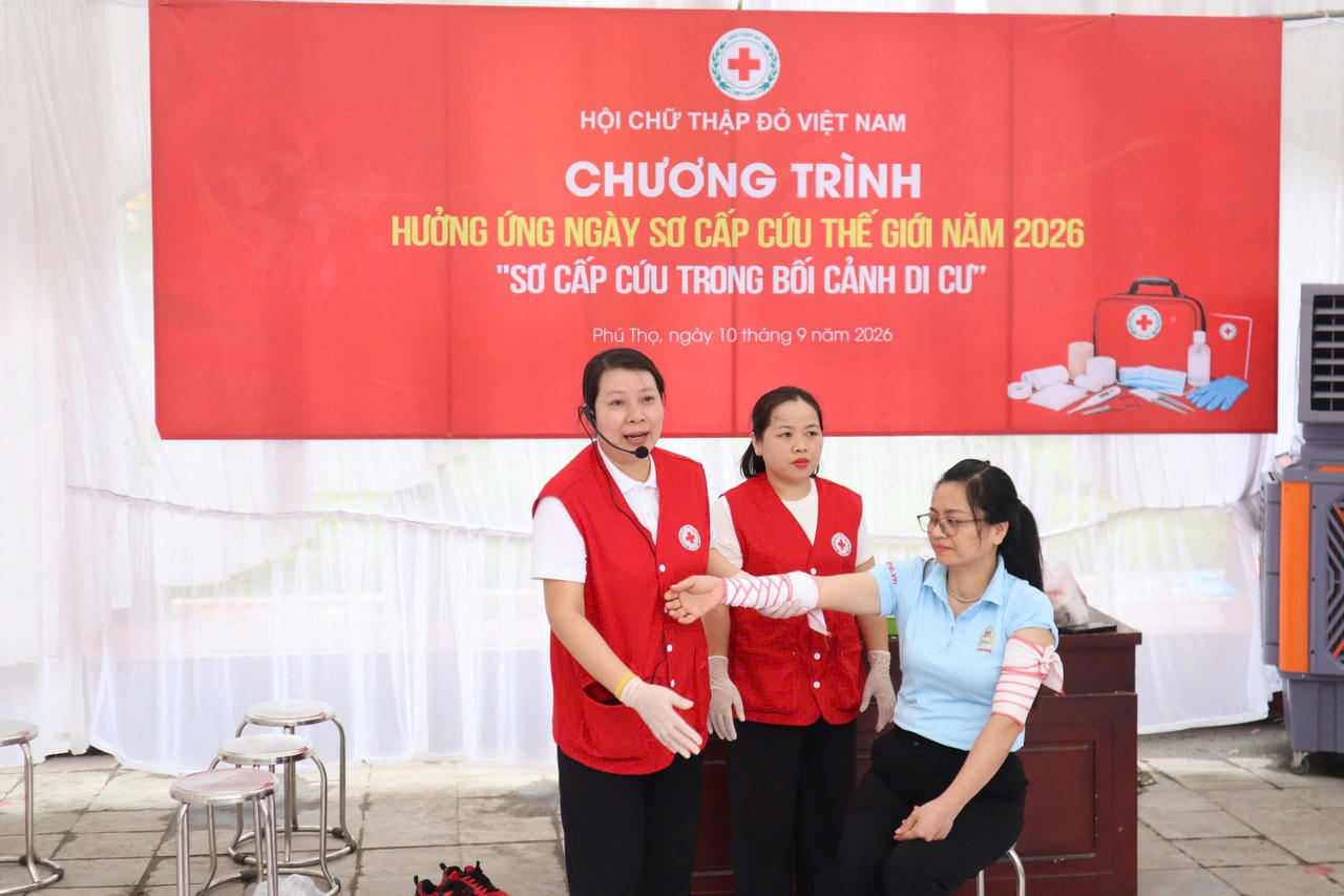 Hưởng ứng Ngày Sơ cấp cứu thế giới với chủ đề 'Sơ cấp cứu trong bối cảnh di cư'
