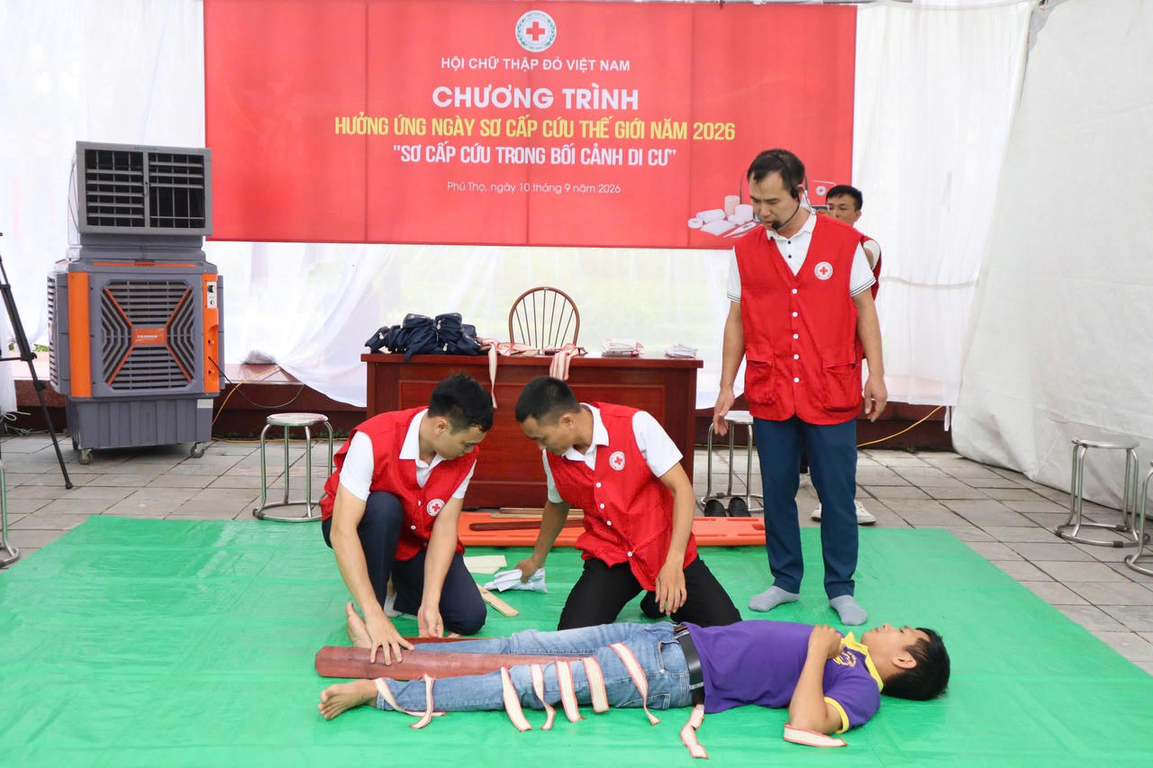 Hưởng ứng Ngày Sơ cấp cứu thế giới với chủ đề 'Sơ cấp cứu trong bối cảnh di cư'