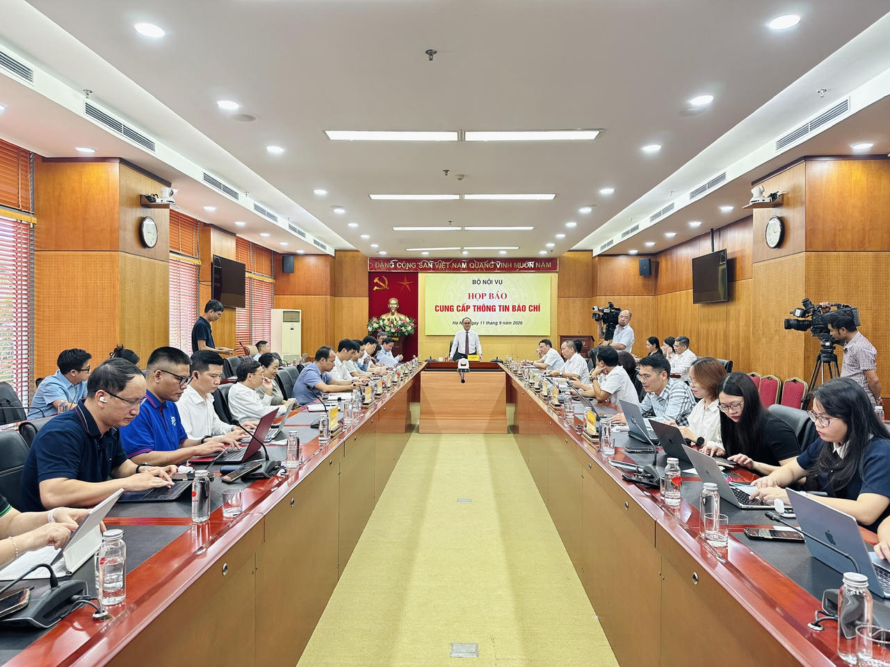 Quang cảnh buổi Họp b&aacute;o. Ảnh: V&acirc;n Anh