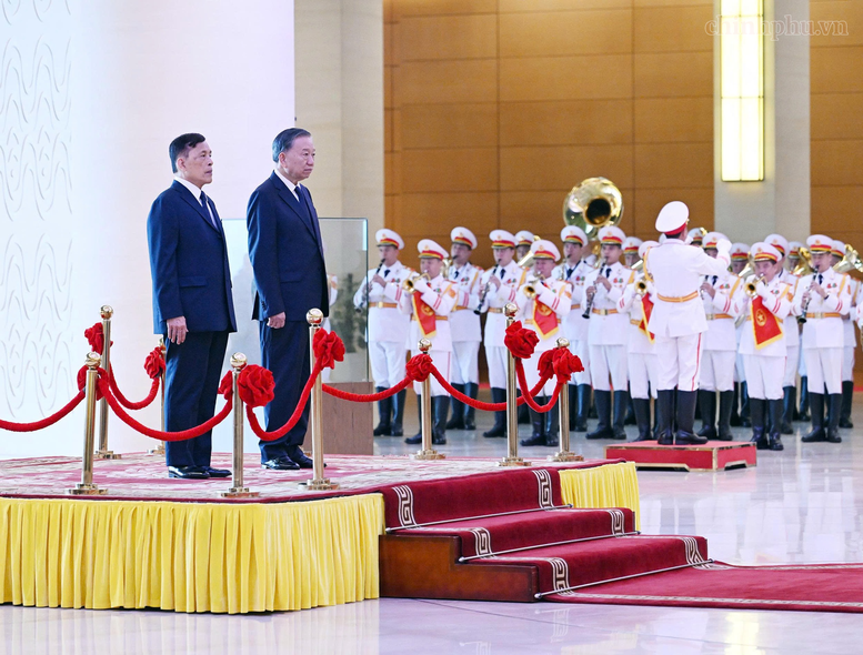 Tổng B&iacute; thư, Chủ tịch nước T&ocirc; L&acirc;m chủ tr&igrave; Lễ đ&oacute;n ch&iacute;nh thức Nh&agrave; vua Vương quốc Th&aacute;i Lan v&agrave; Ho&agrave;ng hậu- Ảnh 1.