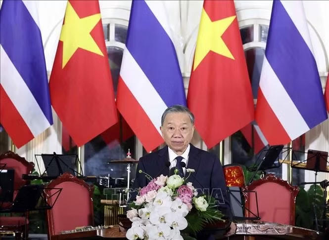 Tổng B&iacute; thư, Chủ tịch nước T&ocirc; L&acirc;m ph&aacute;t biểu. Ảnh: Thống Nhất/TTXVN