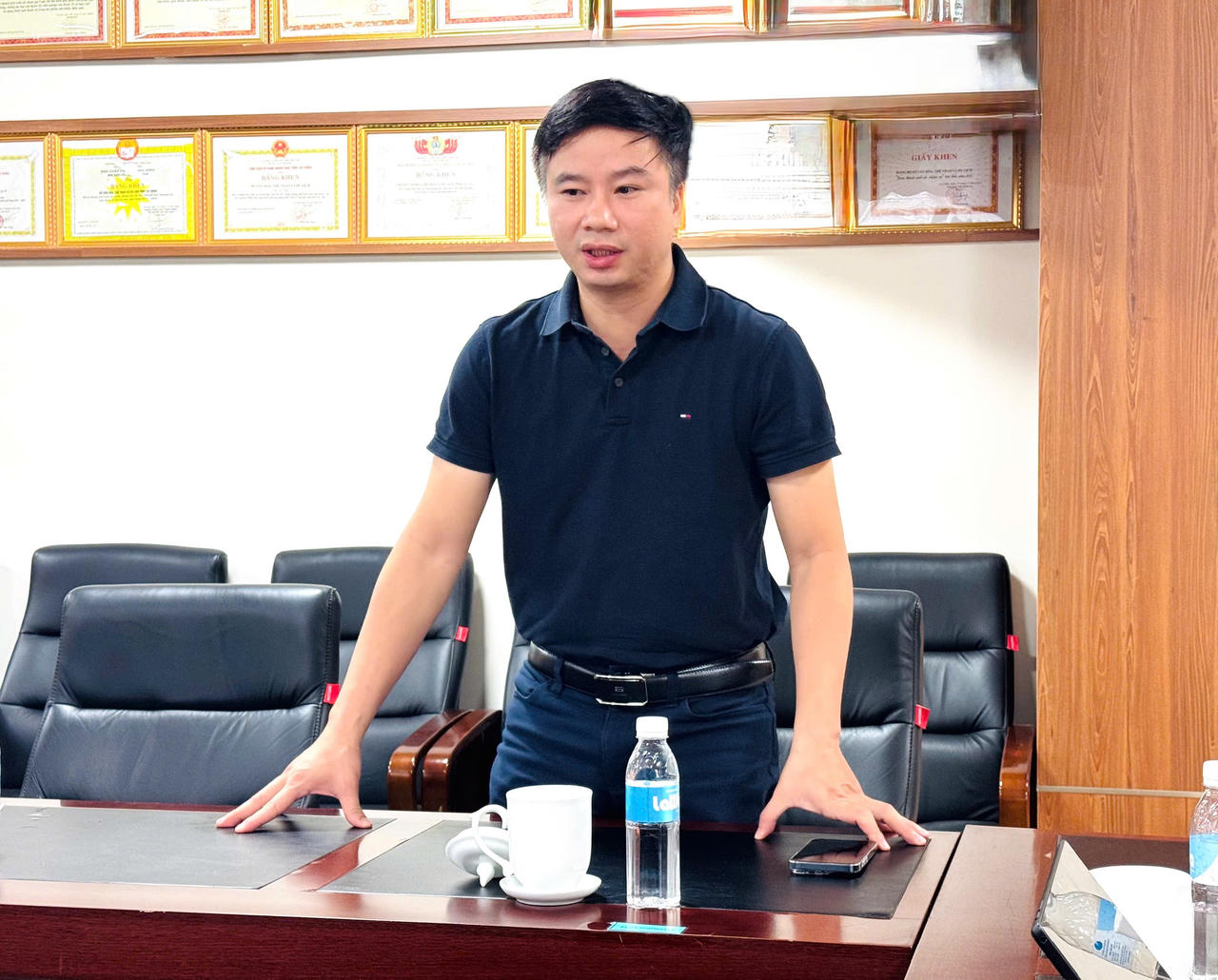 &Ocirc;ng Phạm Xu&acirc;n Diệu - Trưởng Văn ph&ograve;ng đại diện khu vực Trung du v&agrave; miền n&uacute;i ph&iacute;a Bắc. (Ảnh: Tống Bao)