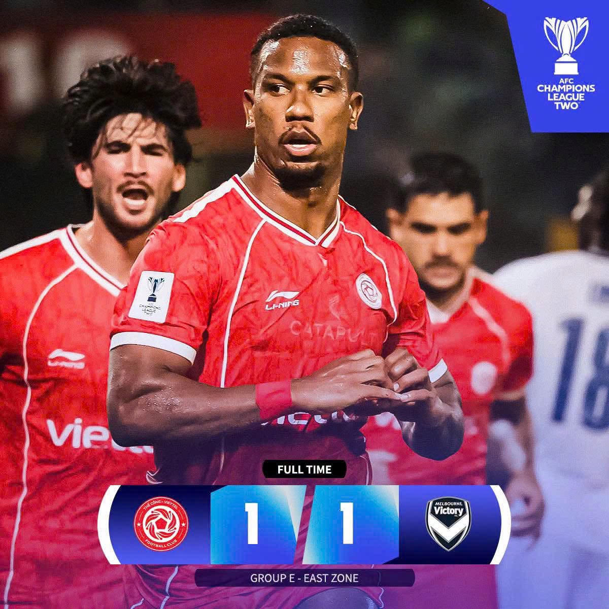 CLB Thể C&ocirc;ng chia điểm 1-1 với Melbourne Victory FC