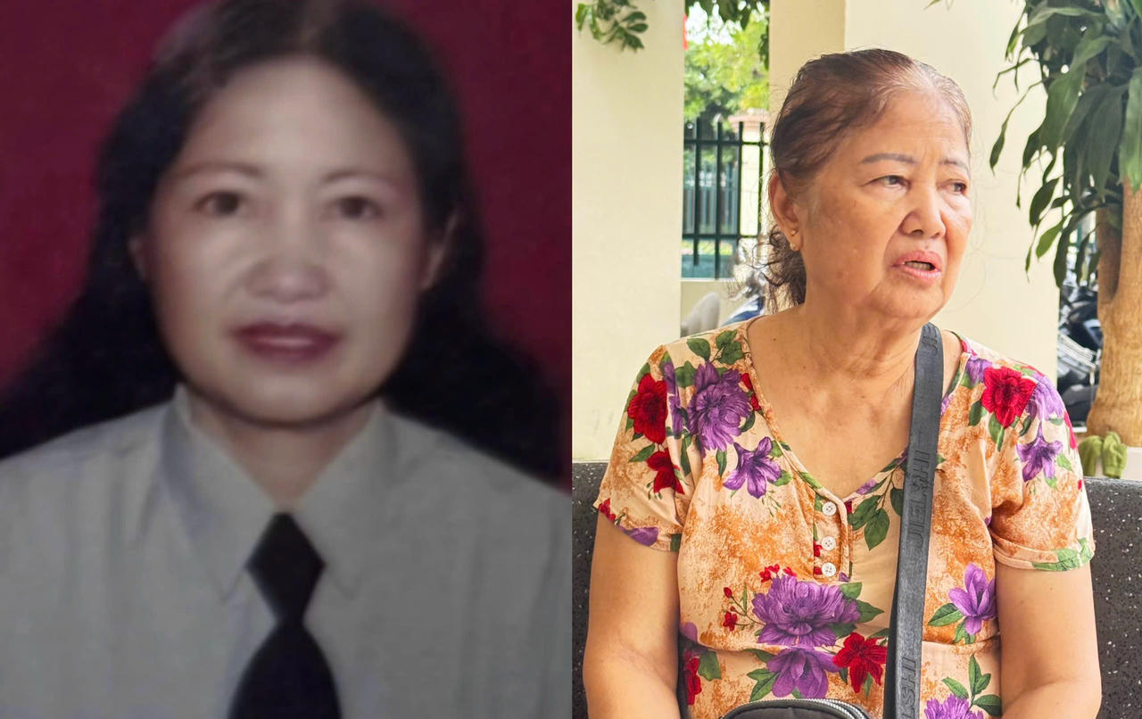 Đối tượng Nguyễn Thị Giỏi tại thời điểm bị truy n&atilde; năm 2002 (ảnh tr&aacute;i) v&agrave; thời điểm bị lực lượng C&ocirc;ng an TP Hải Ph&ograve;ng bắt giữ sau gần 24 năm lẩn trốn.