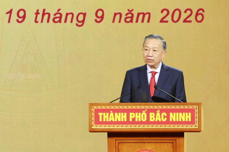 Tổng B&iacute; thư, Chủ tịch nước T&ocirc; L&acirc;m ph&aacute;t biểu chỉ đạo - Ảnh: chinhphu.vn/Nhật Bắc