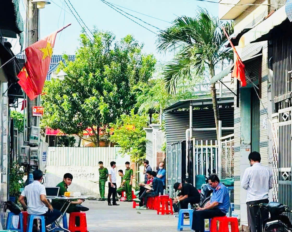 Hiện trường xảy ra vụ &aacute;n. Ảnh: Tiến Dũng.