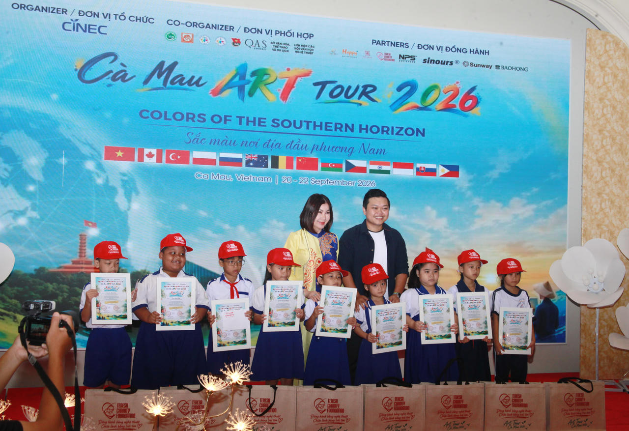 Hơn 50 họa sĩ, nghệ sĩ 14 quốc gia tham gia Cà Mau Art Tour 2026
