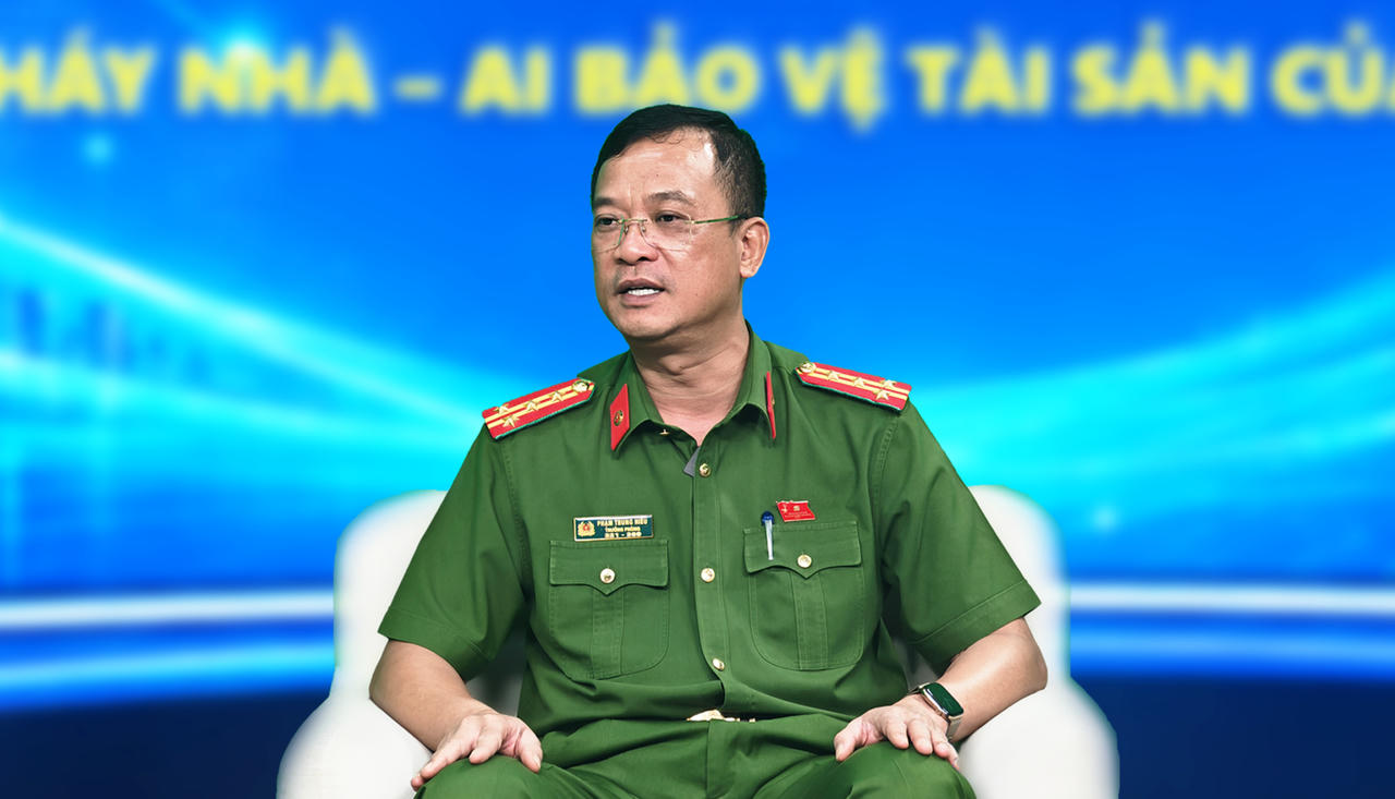 Đại t&aacute; Phạm Trung Hiếu - Trưởng ph&ograve;ng Cảnh s&aacute;t PCCC&amp;amp;CNCH, C&ocirc;ng an Th&agrave;nh phố H&agrave; Nội.