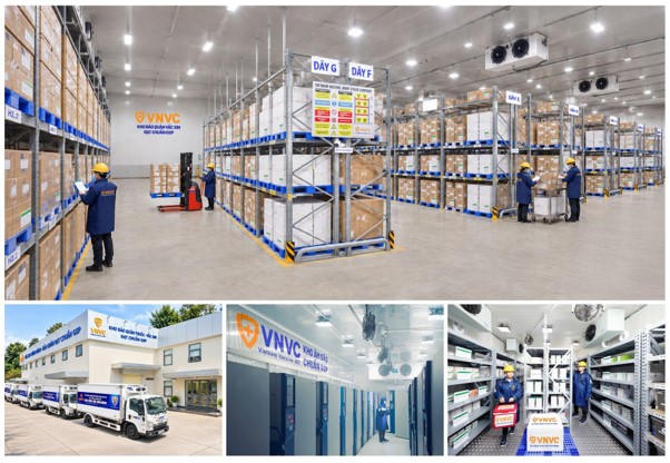 VNVC với gần 300 trung t&acirc;m ti&ecirc;m chủng hiện đại khắp cả nước, đầu tư lớn cho hệ thống bảo quản, vận chuyển vắc xin v&agrave; quản l&yacute; chất lượng vận h&agrave;nh đồng bộ. Ảnh: VNVC