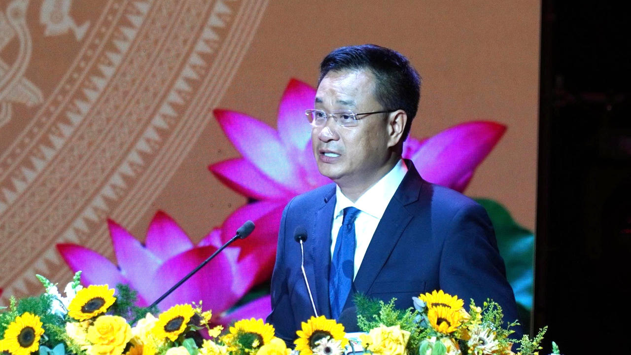 B&iacute; thư Th&agrave;nh ủy Đ&agrave; Nẵng L&ecirc; Ngọc Quang tr&igrave;nh b&agrave;y diễn văn khai mạc. (Ảnh: Tấn Việt)