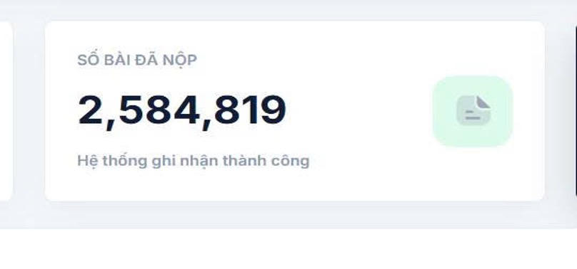 Ảnh: Tr&iacute;ch xuất từ hệ thống đến 24h00 ng&agrave;y 03/10/2026.