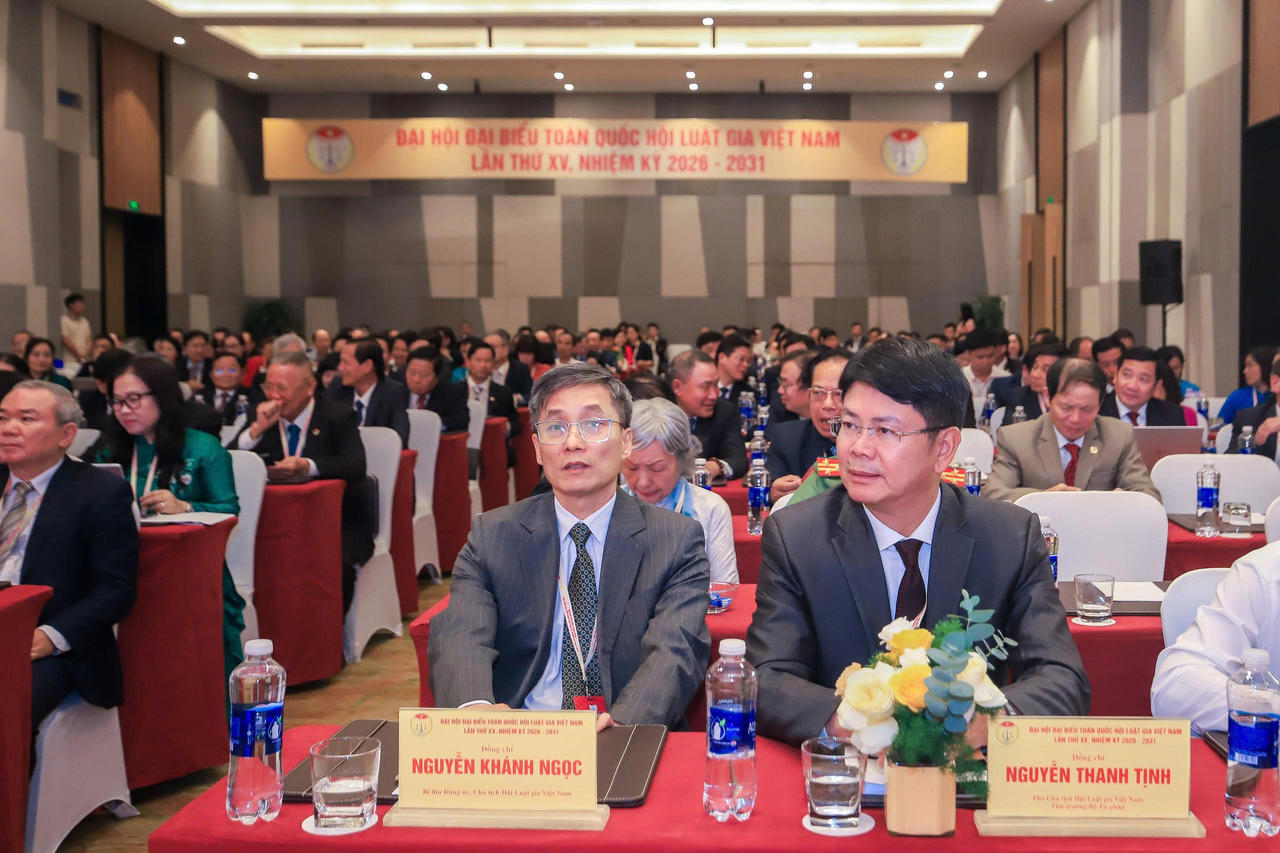 Đại hội đại biểu toàn quốc Hội Luật gia Việt Nam lần thứ XV bước vào phiên làm việc đầu tiên