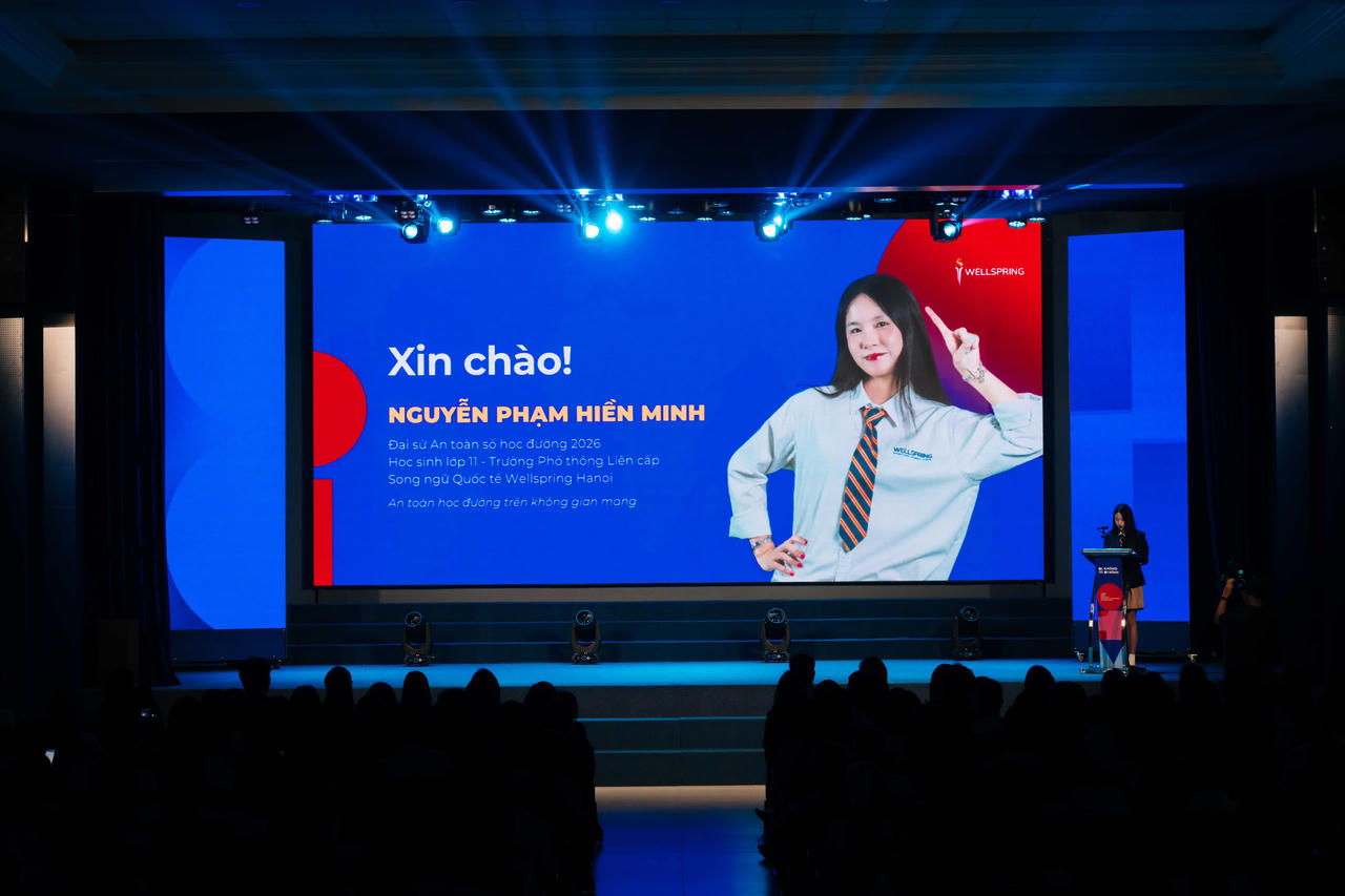 Đại sứ An to&agrave;n số học đường Nguyễn Phạm Hiền Minh. Ảnh: BTC