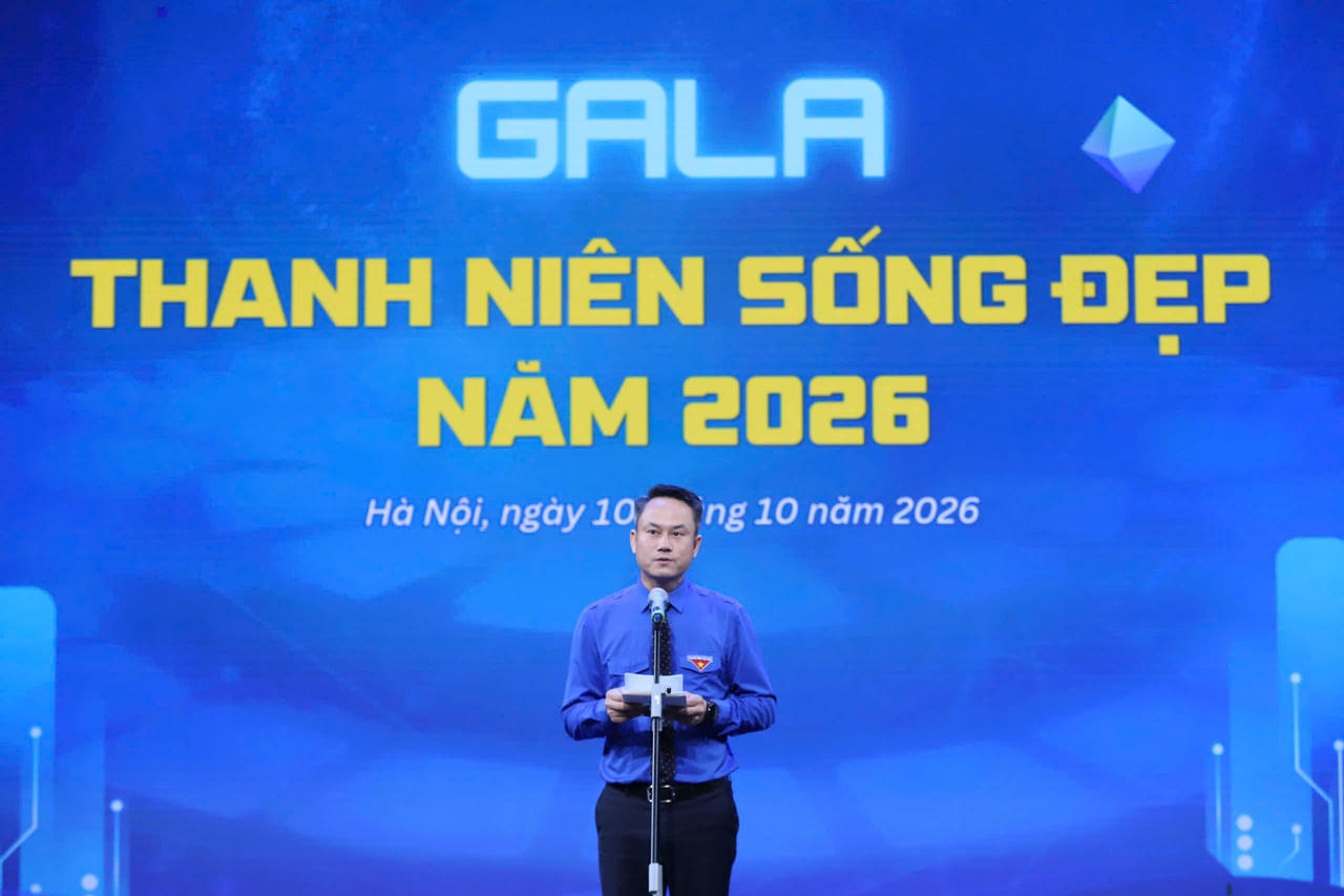 &Ocirc;ng Nguyễn Kim Quy, B&iacute; thư Trung ương Đo&agrave;n, Chủ tịch Trung ương Hội LHTN Việt Nam chia sẻ tại chương tr&igrave;nh. (Ảnh: Đ.H)