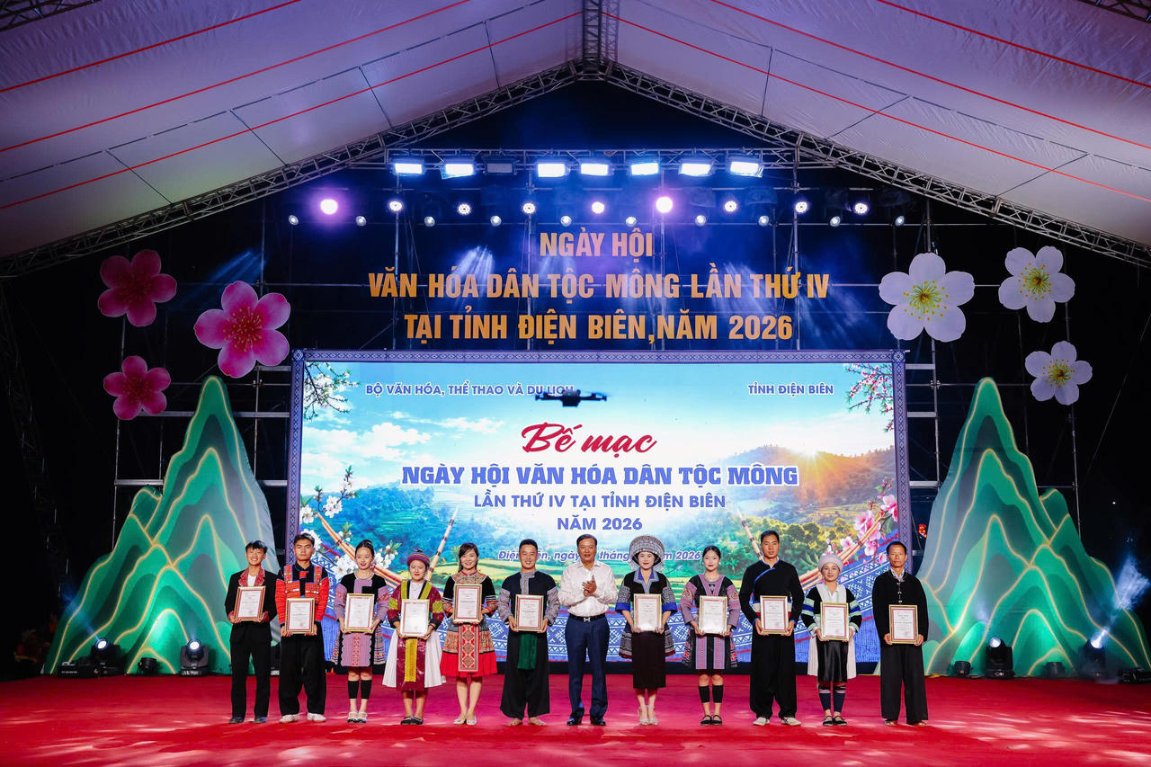 Bế mạc Ng&agrave;y hội Văn h&oacute;a d&acirc;n tộc M&ocirc;ng lần thứ IV, năm 2026 (Ảnh: CTV).