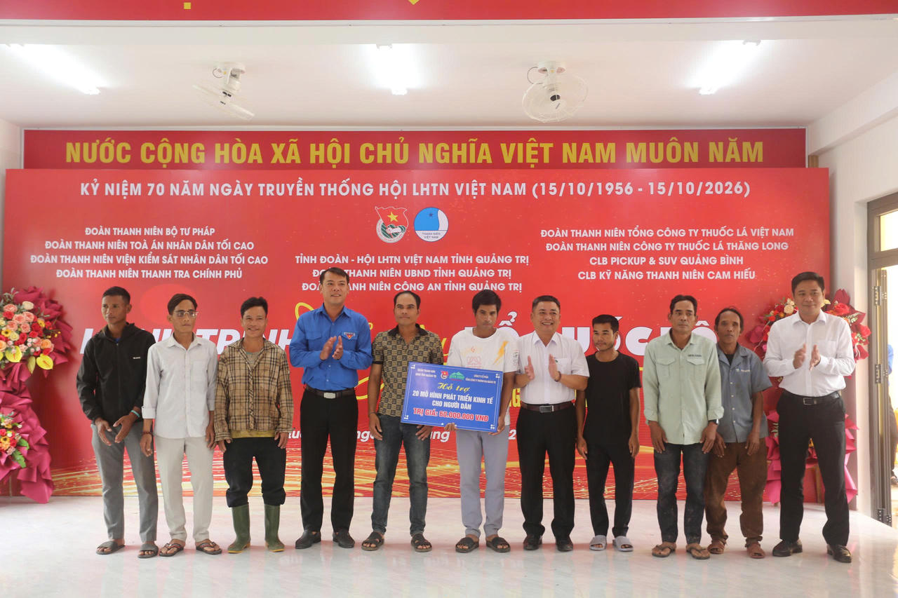 Tuổi trẻ Bộ Tư pháp đồng hành cùng thanh thiếu nhi vùng biên giới xã Lìa, Quảng Trị