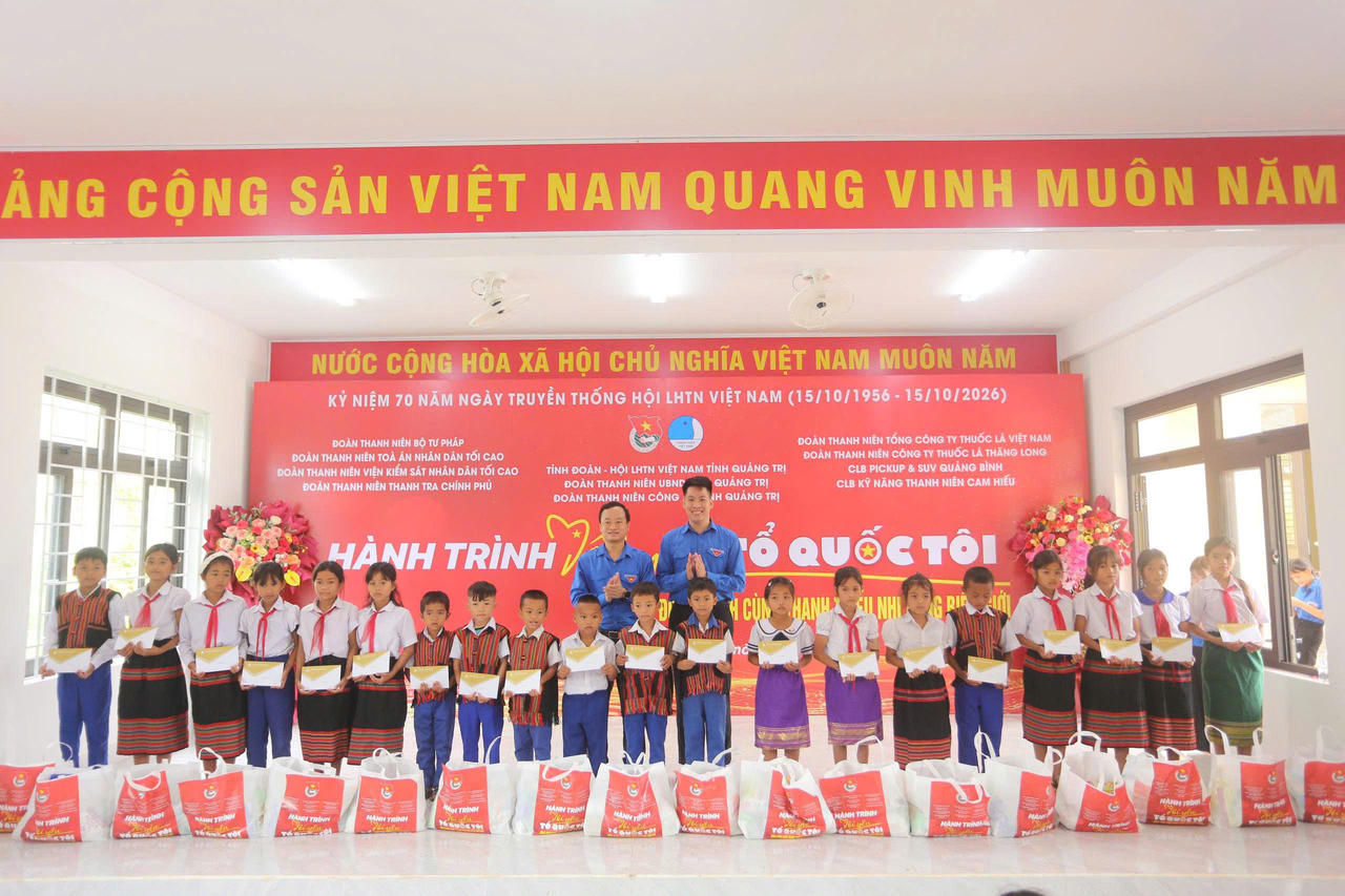 Tuổi trẻ Bộ Tư pháp đồng hành cùng thanh thiếu nhi vùng biên giới xã Lìa, Quảng Trị