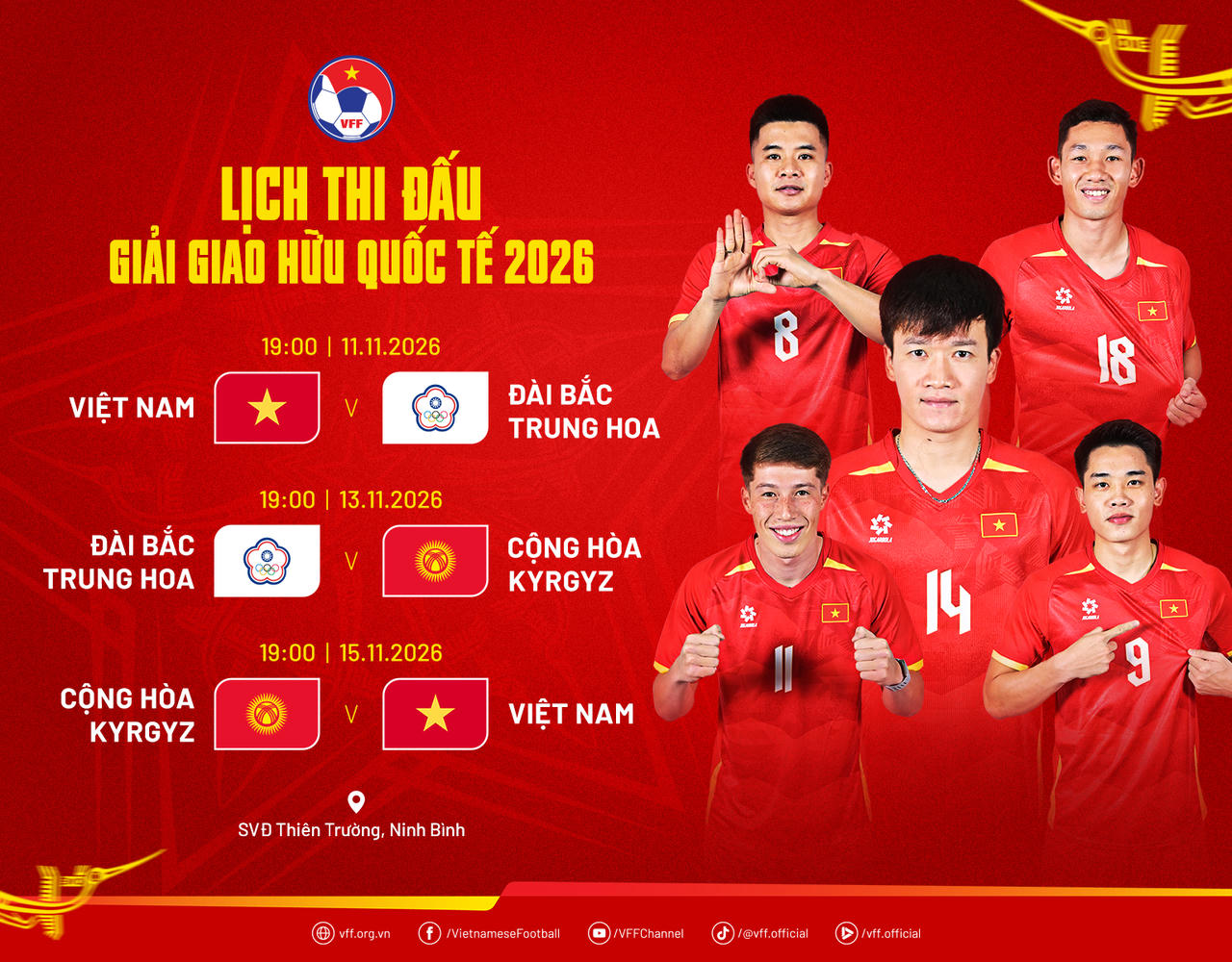 Hai 'ph&eacute;p thử' với đội tuyển Việt Nam v&agrave;o th&aacute;ng 11