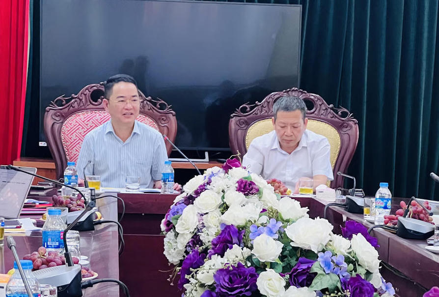 TS. Vũ Ho&agrave;i Nam, Tổng Bi&ecirc;n tập B&aacute;o Ph&aacute;p luật Việt Nam ph&aacute;t biểu tại Hội nghị (Ảnh Huy Nguyễn)