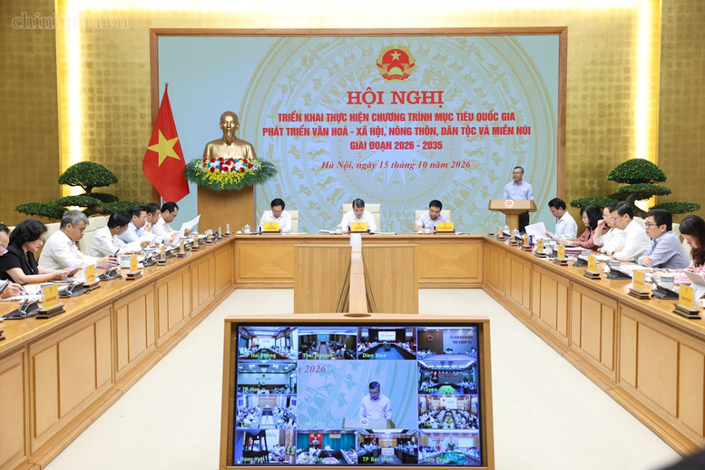 Thủ tướng L&ecirc; Minh Hưng chủ tr&igrave; Hội nghị triển khai Chương tr&igrave;nh mục ti&ecirc;u quốc gia ph&aacute;t triển văn h&oacute;a - x&atilde; hội, n&ocirc;ng th&ocirc;n, d&acirc;n tộc miền n&uacute;i- Ảnh 3.