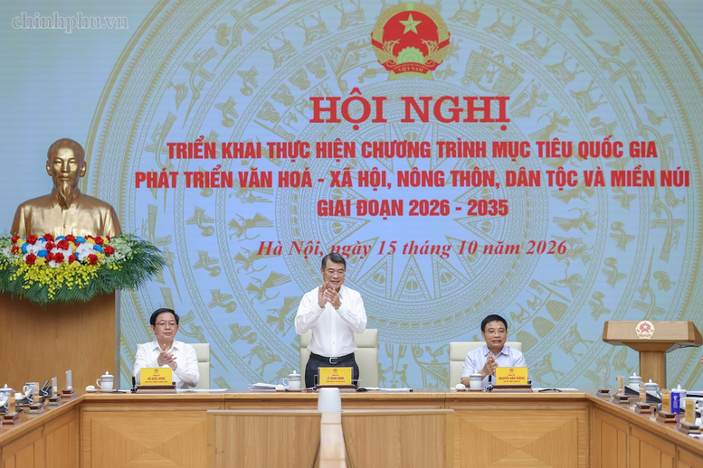 Thủ tướng L&ecirc; Minh Hưng chủ tr&igrave; Hội nghị triển khai Chương tr&igrave;nh mục ti&ecirc;u quốc gia ph&aacute;t triển văn h&oacute;a - x&atilde; hội, n&ocirc;ng th&ocirc;n, d&acirc;n tộc miền n&uacute;i- Ảnh 1.