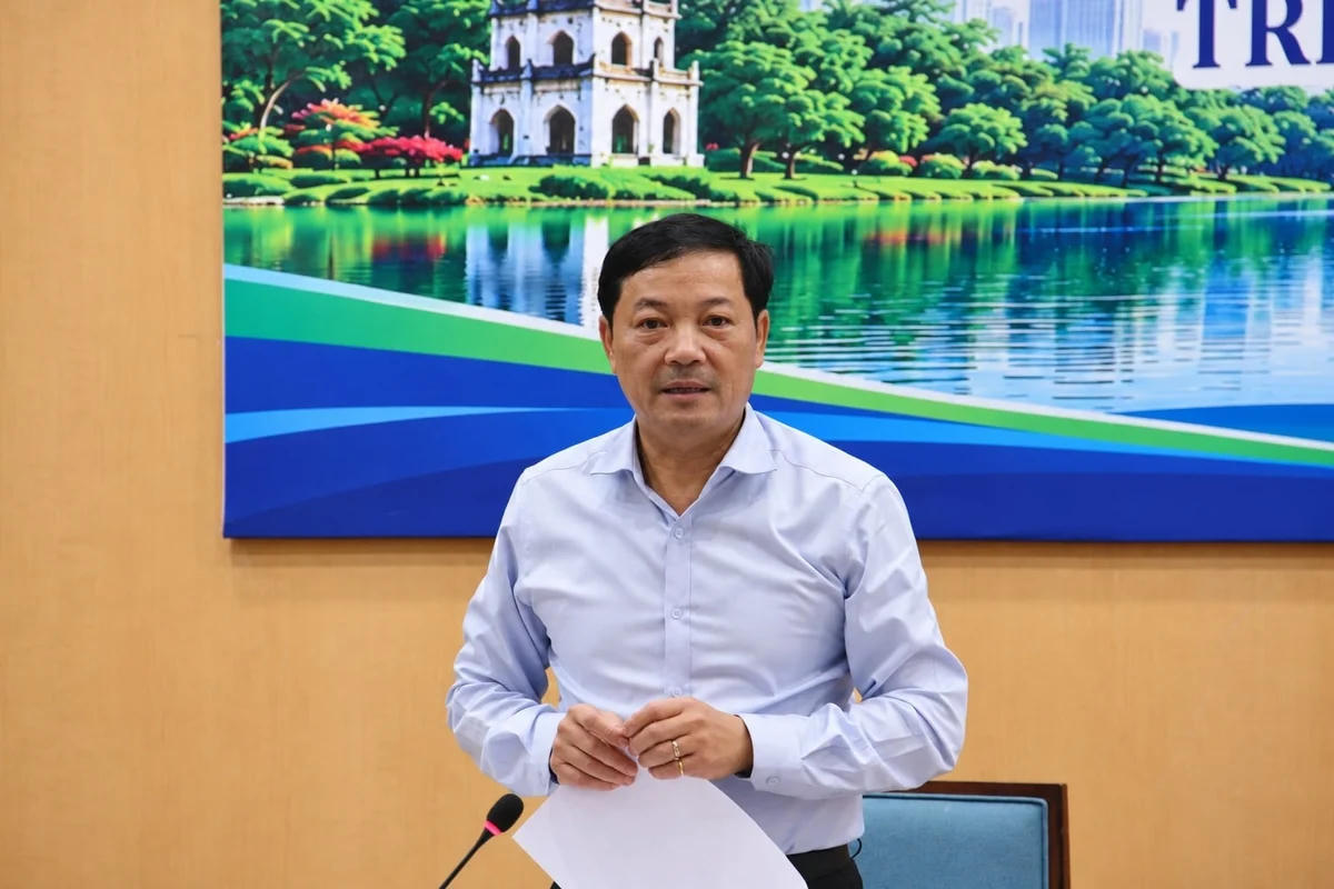 Thứ trưởng Bộ N&ocirc;ng nghiệp v&agrave; M&ocirc;i trường L&ecirc; Trọng Y&ecirc;n ph&aacute;t biểu tại hội nghị. Ảnh: P.V.