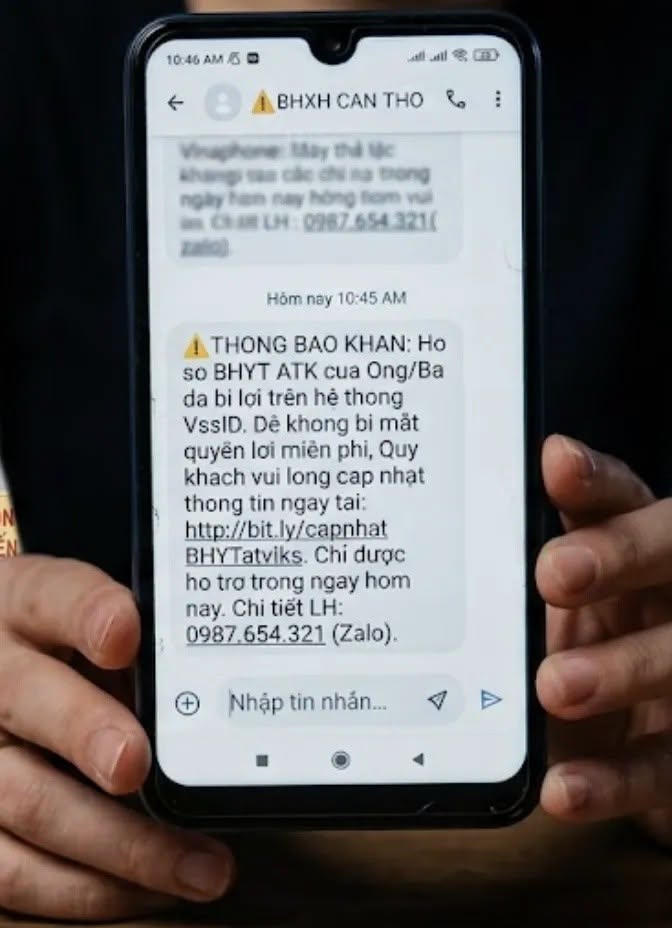 Cảnh gi&aacute;c chi&ecirc;u lừa giả danh c&aacute;n bộ hỗ trợ ho&agrave;n trả tiền bảo hiểm y tế. (Ảnh minh họa - CACC).