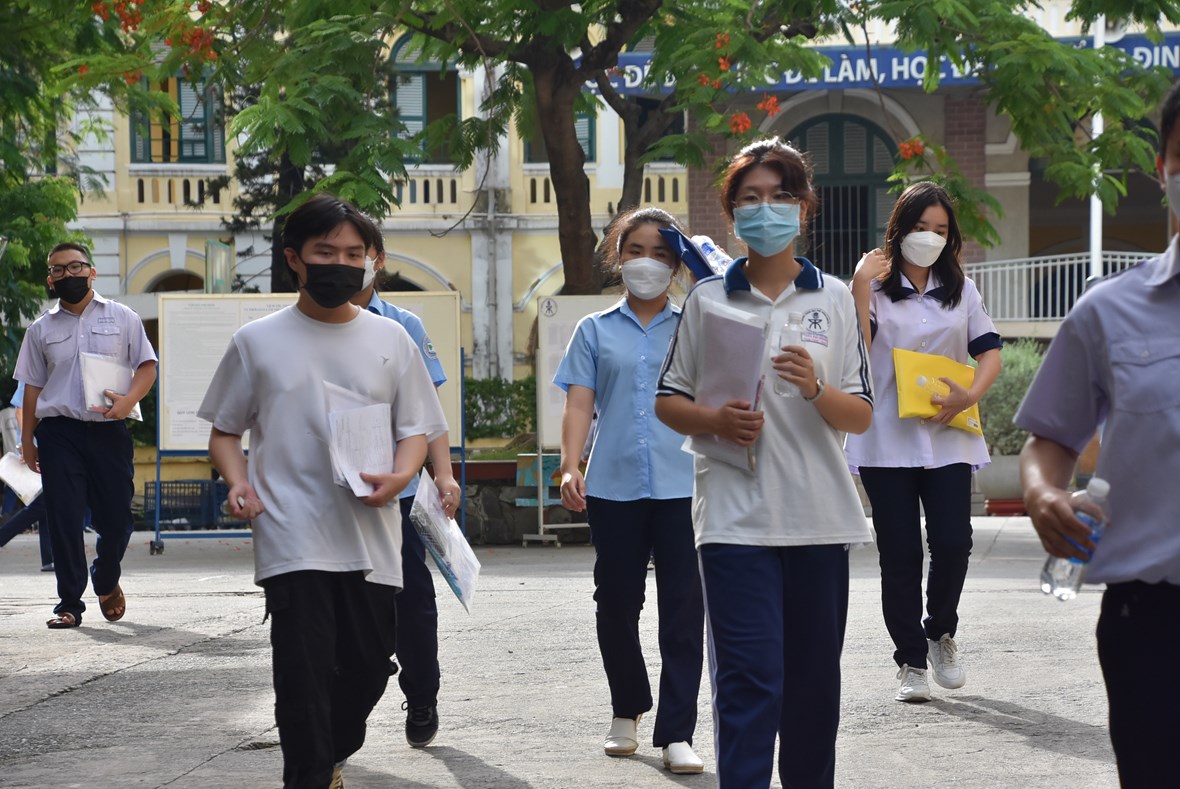 Thí sinh dự thi tốt nghiệp THPT năm 2022. Ảnh: H.C