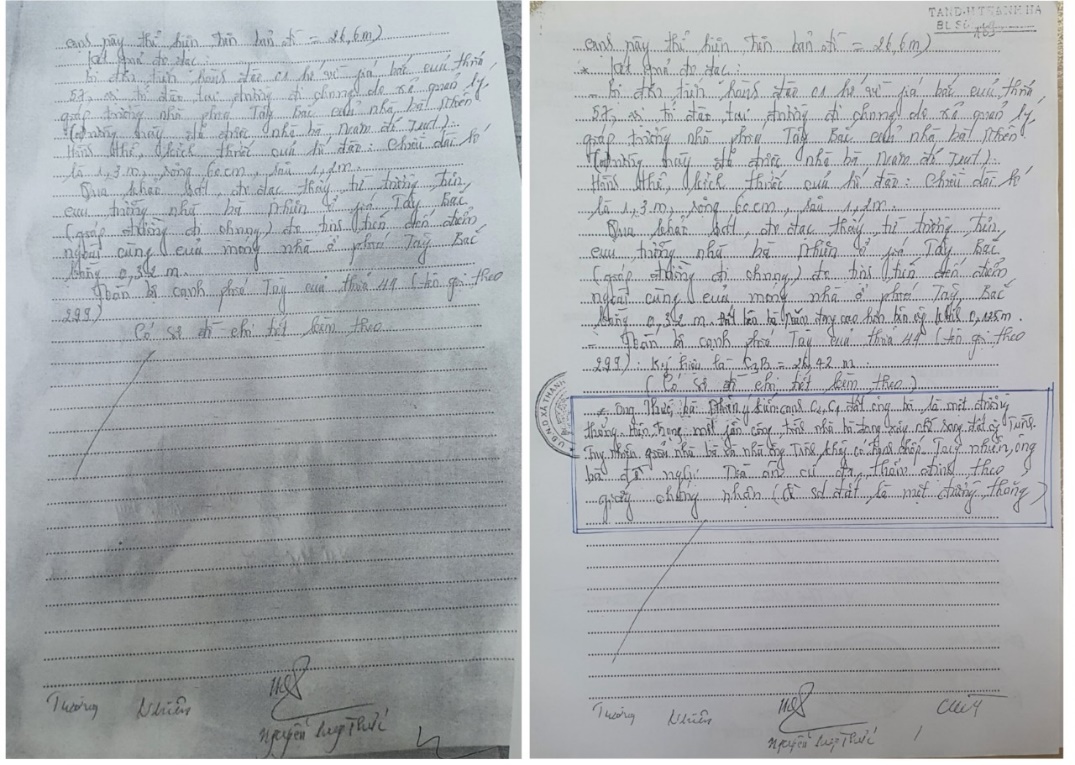 Hải Dương: Biên bản trong một vụ kiện bị xác định “ghi thêm”