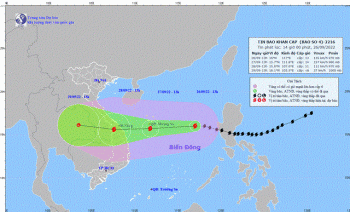 Bão số 4 giật cấp 15 gây sóng lớn, biển động dữ dội