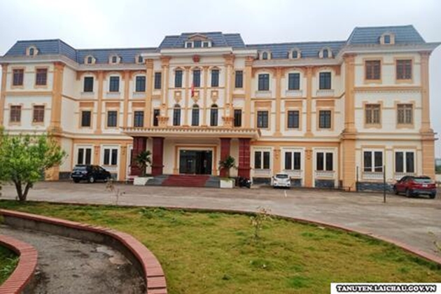 Trụ sở UBND huyện Tân Uyên. Ảnh: Laichau.gov.vn