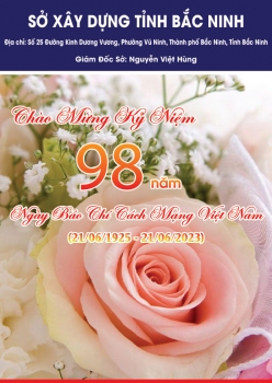 Sở Xây dựng tỉnh Bắc Ninh chúc mừng kỷ niệm 98 năm Ngày Báo chí Cách mạng Việt Nam