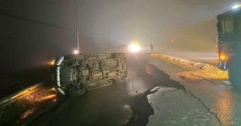 Nguyên nhân ô tô bán tải lao xuống hố sụt trên đèo Ô Quý Hồ