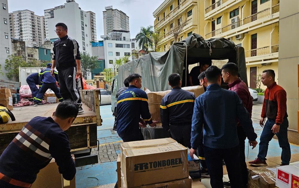 Hơn 100 cán bộ, chiến sĩ Việt Nam sang Myanmar hỗ trợ khắc phục hậu quả động đất