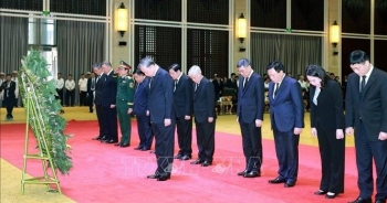 Tổng Bí thư Tô Lâm viếng đồng chí Khamtay Siphandone