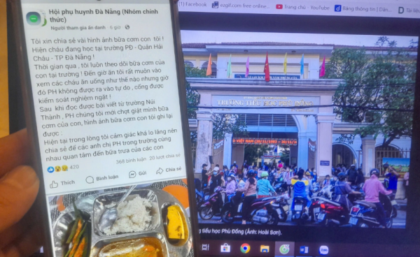 Phụ huynh phản ánh suất ăn bán trú "không thịt" ở Đà Nẵng, hiệu trưởng và lãnh đạo quận nói gì?