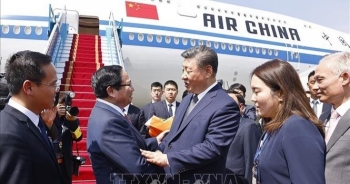 Thủ tướng Phạm Minh Chính ra sân bay tiễn Tổng Bí thư, Chủ tịch nước Trung Quốc Tập Cận Bình