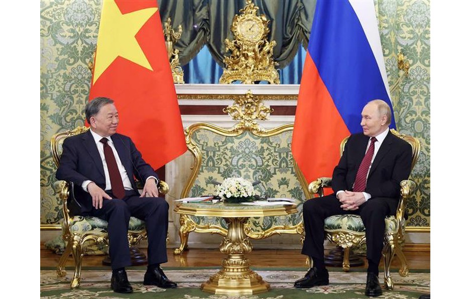 Tổng Bí thư Tô Lâm hội đàm với Tổng thống Nga Vladimir Putin