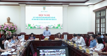 Bộ Tư pháp tổ chức Hội nghị lấy ý kiến về dự thảo Nghị quyết sửa đổi, bổ sung một số điều của Hiến pháp năm 2013