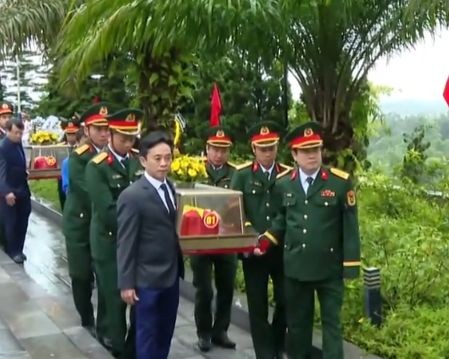 Hà Tĩnh tổ chức trọng thể lễ truy điệu, an táng 4 liệt sỹ hy sinh tại Lào về đất Mẹ