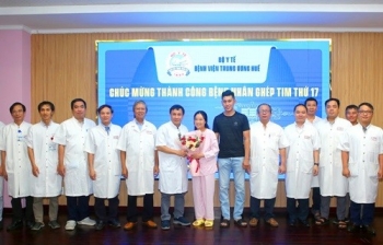 Ca ghép tim thứ 17 tại bệnh viện Trung ương Huế xuất viện