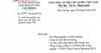 Vụ Cty Becamex ủy quyền cho nhân viên đi mua đất: UBND Bình Dương yêu cầu các sở, ngành phối hợp tham mưu xử lý