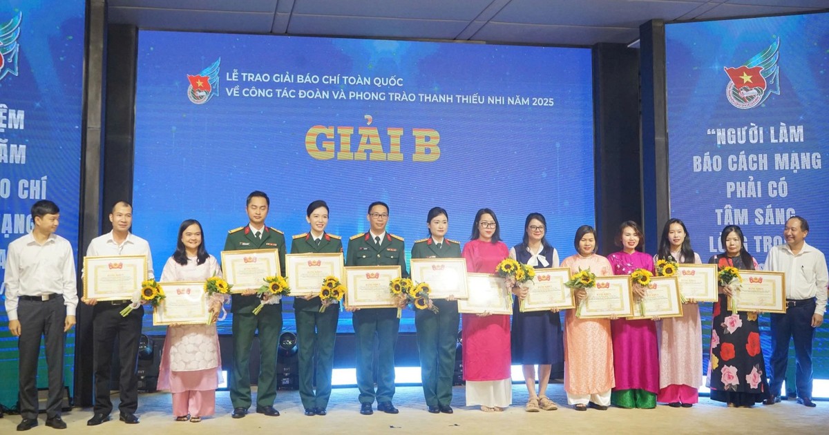 Báo Pháp luật Việt Nam nhận Giải B Giải báo chí toàn quốc về công tác Đoàn và phong trào thanh thiếu nhi năm 2025