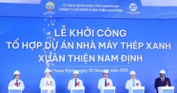 Phó Thủ tướng Lê Thành Long dự lễ khởi công dự án Thép Xanh Nam Định.