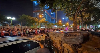 Ô tô tông liên hoàn nhiều xe ở Hà Nội, 1 người tử vong