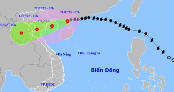 Bão số 3 đã đi vào vịnh Bắc Bộ