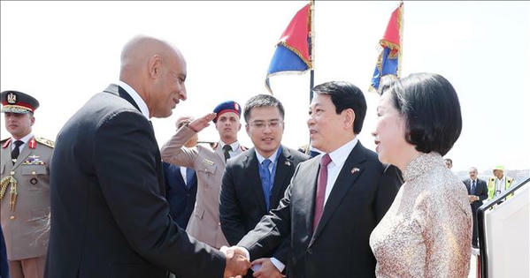 Chủ tịch nước Lương Cường bắt đầu chuyến thăm cấp Nhà nước Cộng hòa Ai Cập