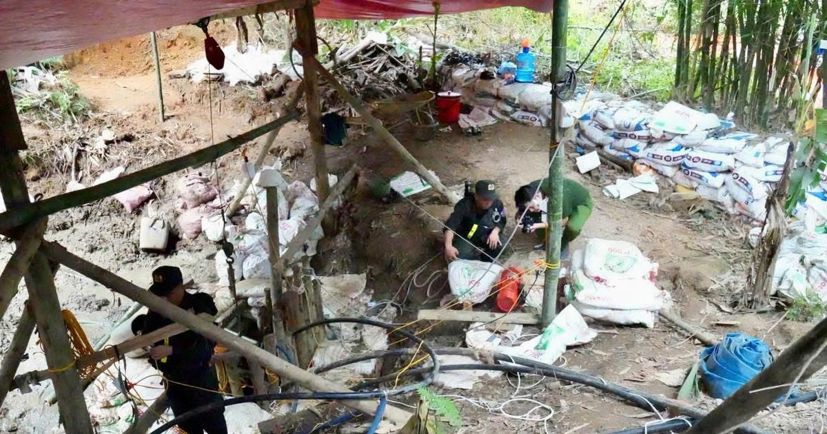 Phát hiện nhóm đối tượng sử dụng thuốc nổ khai thác khoảng sản trái phép tại Tuyên Quang