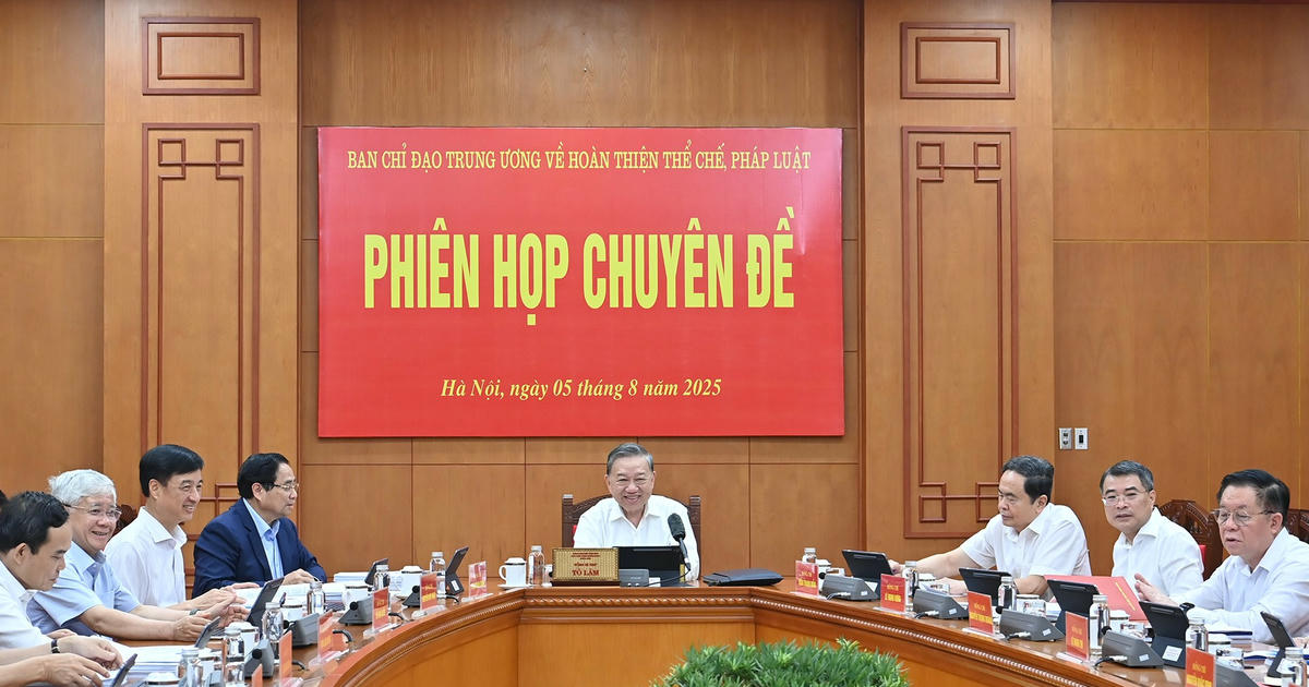 Thông báo kết luận của đồng chí Tổng Bí thư Tô Lâm, Trưởng Ban Chỉ đạo Trung ương về hoàn thiện thể chế, pháp luật tại Phiên họp chuyên đề của Ban Chỉ đạo