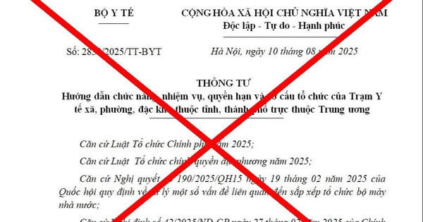 Bộ Y tế cảnh báo về văn bản giả mạo liên quan chức năng, nhiệm vụ của Trạm Y tế xã, phường